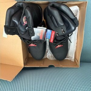 NWT Brahma Black Iron Tough Steel Toe, Insulated Men's Boots